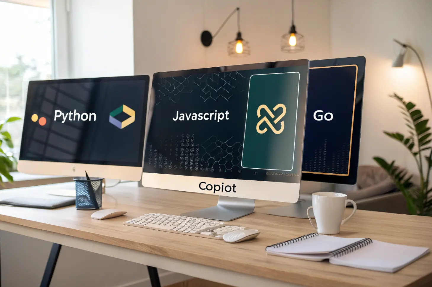 Copilot para Python, JavaScript e Go