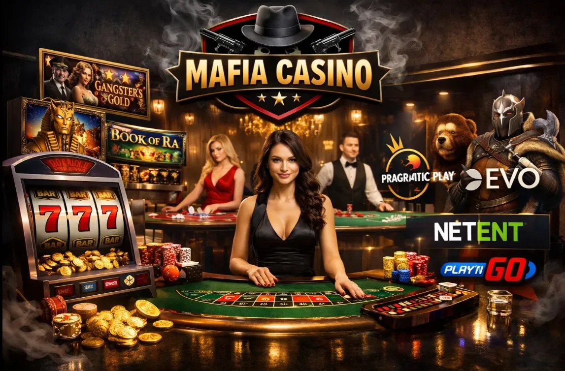 Quais jogos existem no Mafia Casino: caça-níqueis, cassino ao vivo e fornecedores
